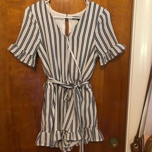 Striped romper